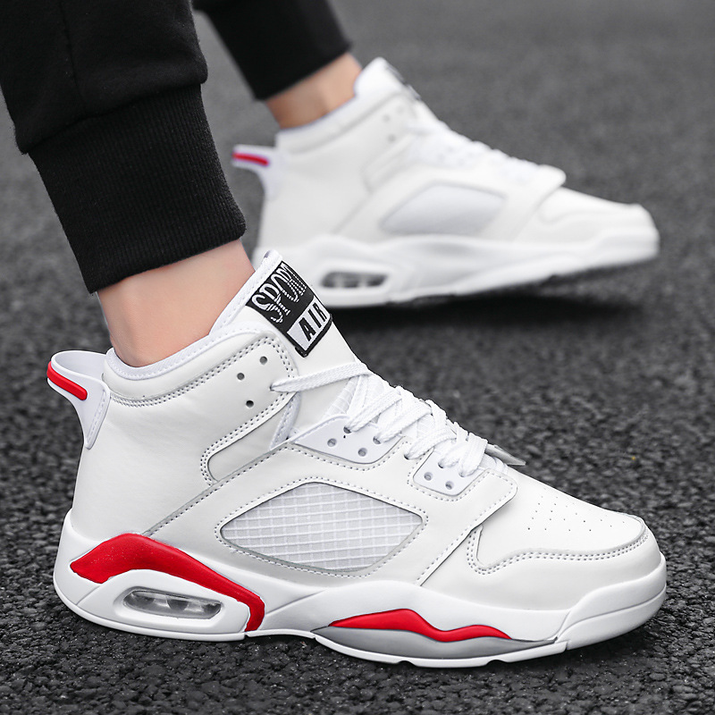 Air cushion basketball shoes outdoor high-top men's shoes