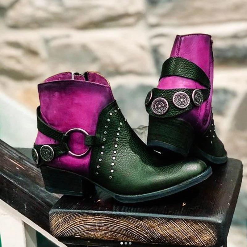 Juti spot autumn and winter leather boots