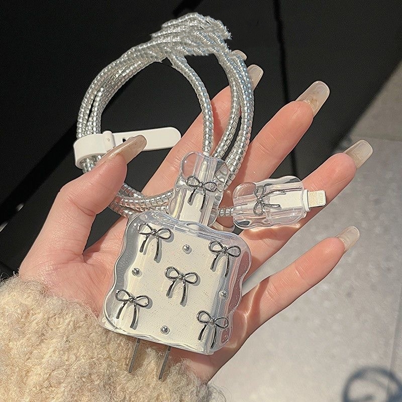 20W Girl Bow Epoxy Charger Protective Cover