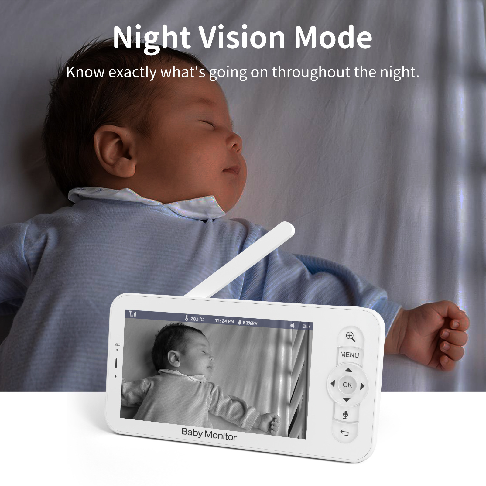Baby Monitor Monitor Can Be Viewed By Mobile Phone