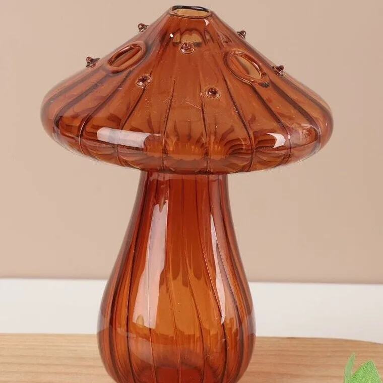 Glass Vase Living Room Dry Vase Mushroom Vase