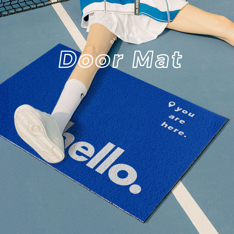 Anti Dirt Anti Slip And Dust Removal Creative Silk Circle Carpet
