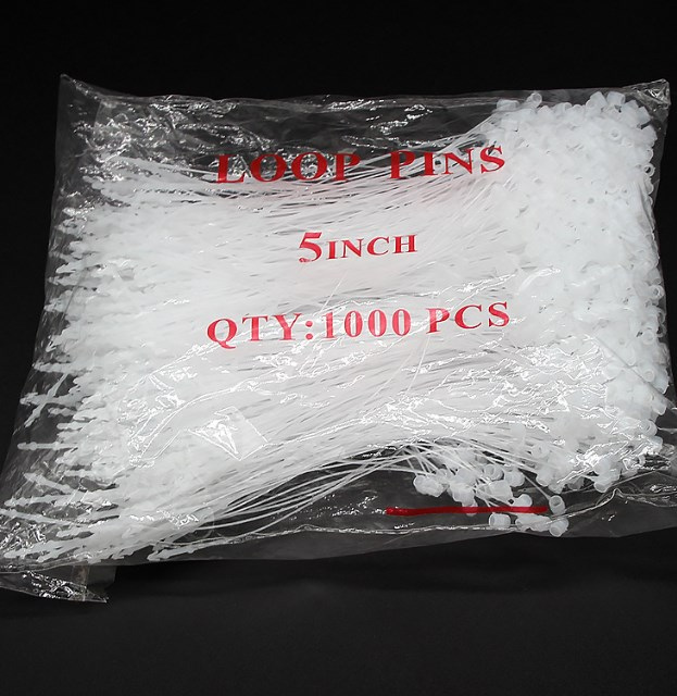 Button and button tag line-transparent color-15cm sharp tip-1000 strips 1 pack