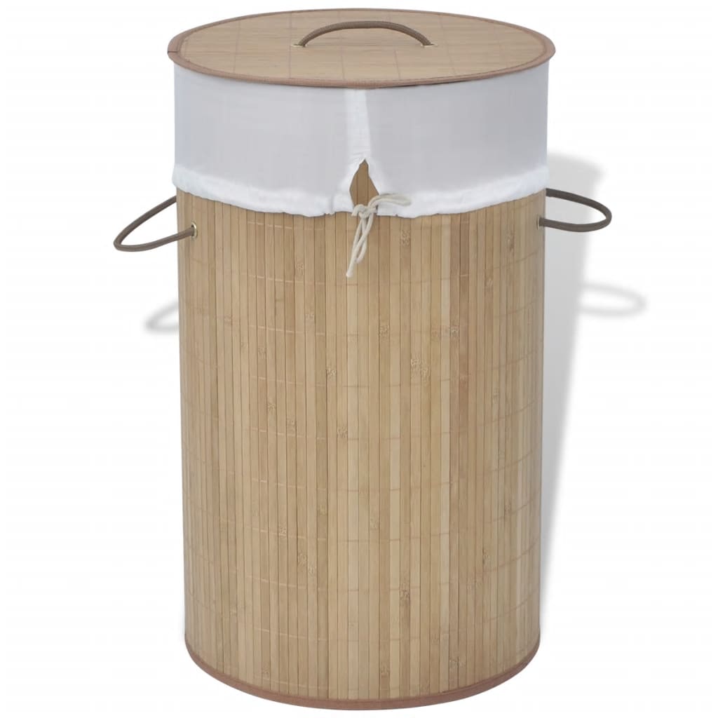 - Round Laundry Basket Natural Round Laundry Basket