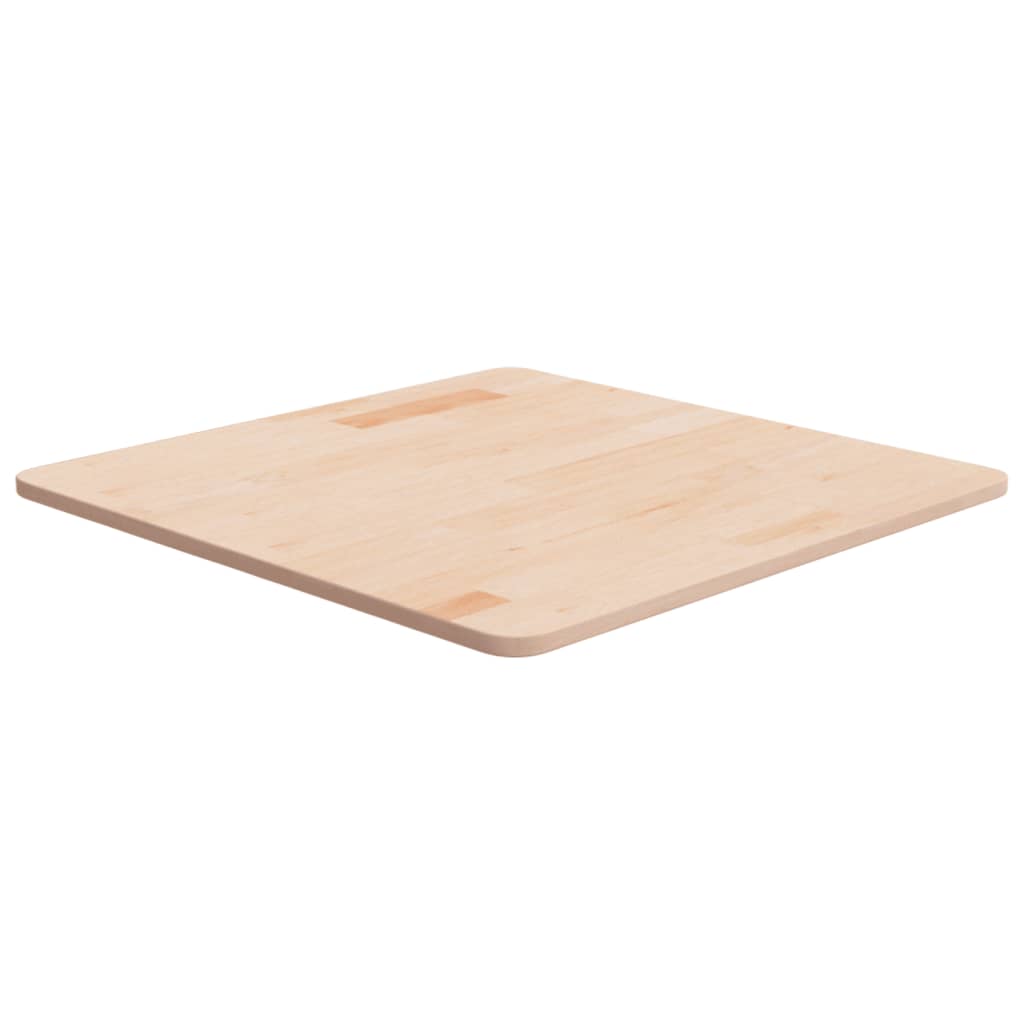 Square Tabletop 60x60x1.5 cm Untreated Oak Wood