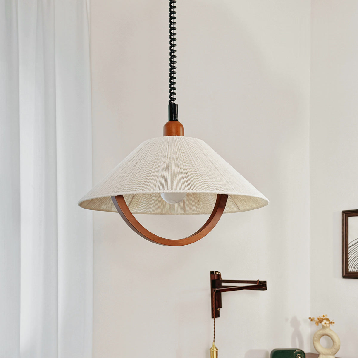 Adjustable Cream Style Chandelier Bar Bedroom Study Lamp