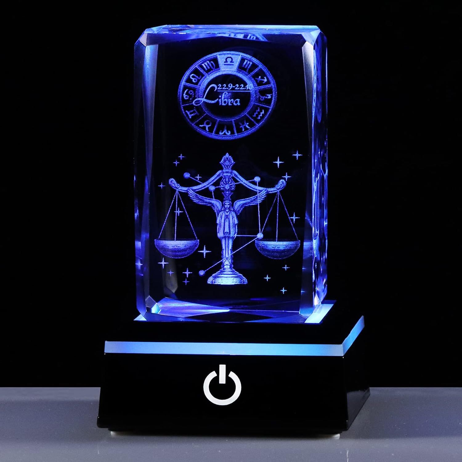 3D Desktop Ornament Night Light With Engraved Twelve Zodiac Signs