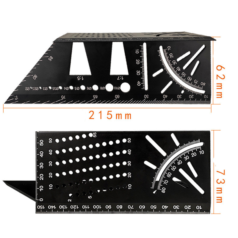 Aluminum Alloy Three-Dimensional Woodworking Ruler