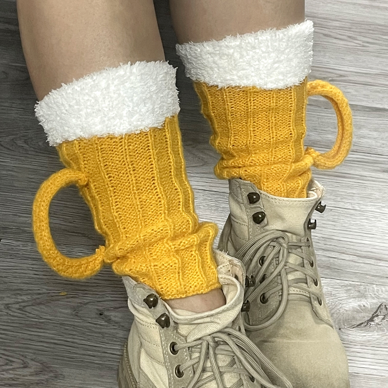 3D Beer Steins Color Matching Warm Feet Bandana Mid-calf