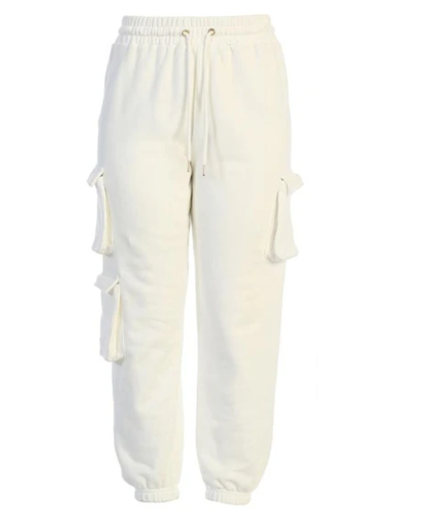 Amazon Independent Station Autumn Winter Multi-pocket Overalls Women's High Waist Loose Casual Pants