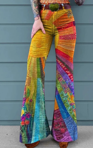 3D Digital Printed Women's Imitation Jeans