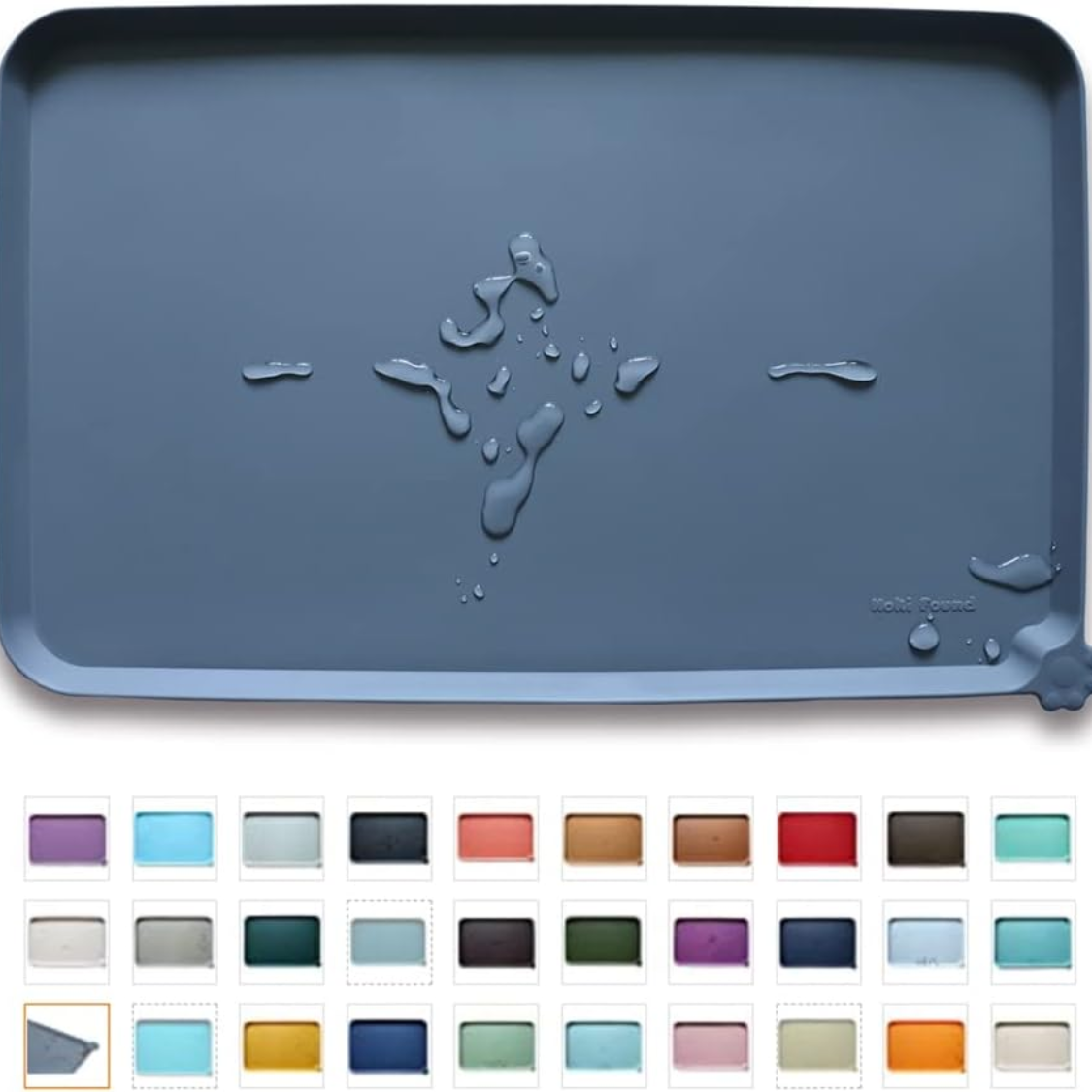 Found Waterproof Pet Feeding Mats With High Lips Multiple Size And Colors For Dogs, Cats Others G