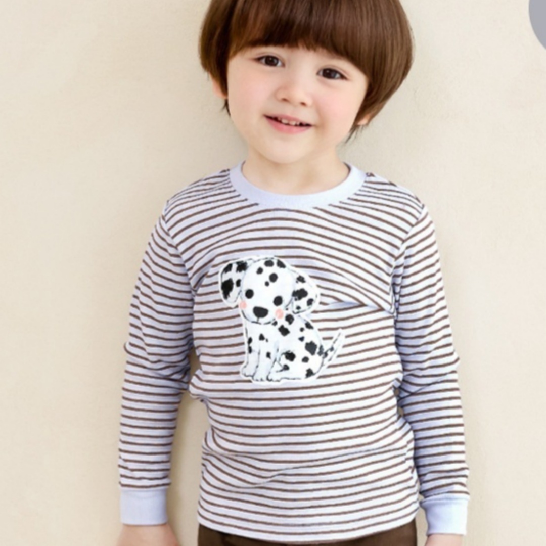 Autumn And Winter Children's Long Johns Top & Bottom Set Boys And Girls Baby Homewear Pajamas Suit