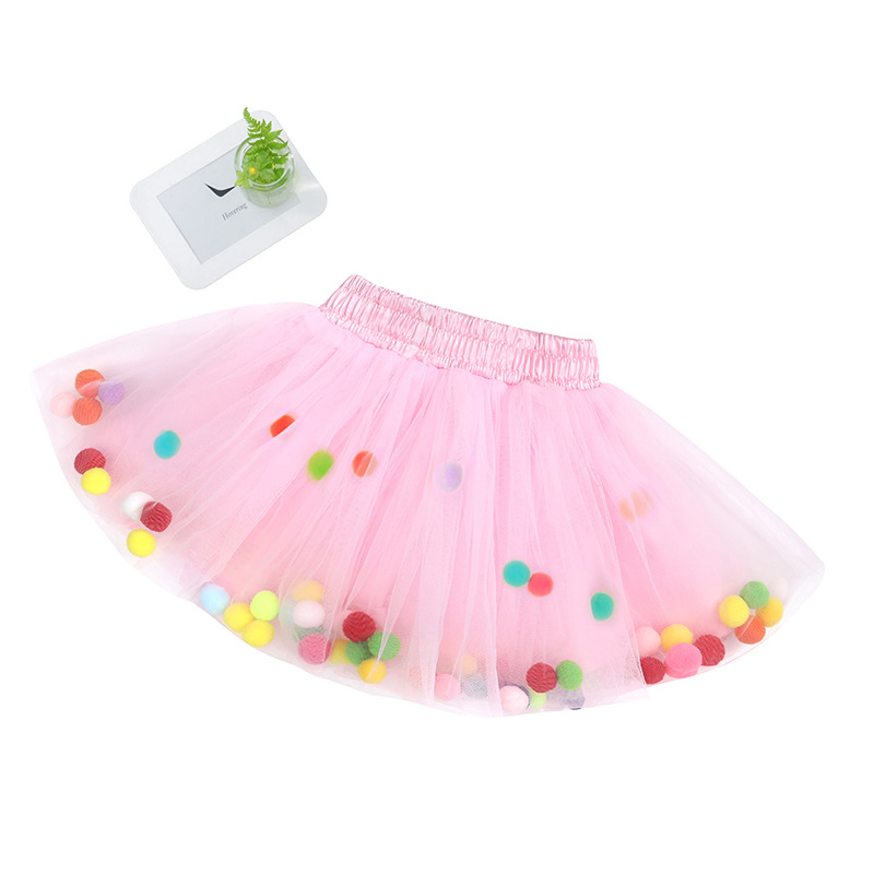 All-match Net Yarn Short Skirt Girl Fluffy Princess Dress