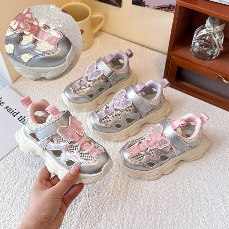 2026 Spring & Autumn New Girls' Sneakers, Fashion Versatile Casual Sandal Sneakers, Korean Dad Shoes, Breathable Closed Toe Design