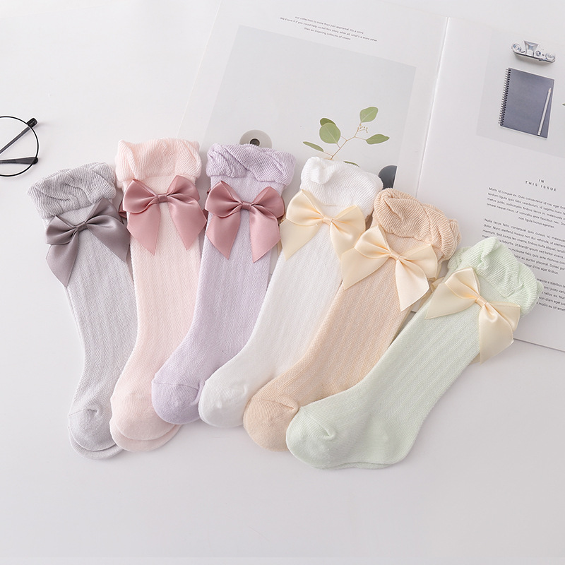 Big Bow Baby Mosquito Air-conditioning Over-The-knee Medium Stockings