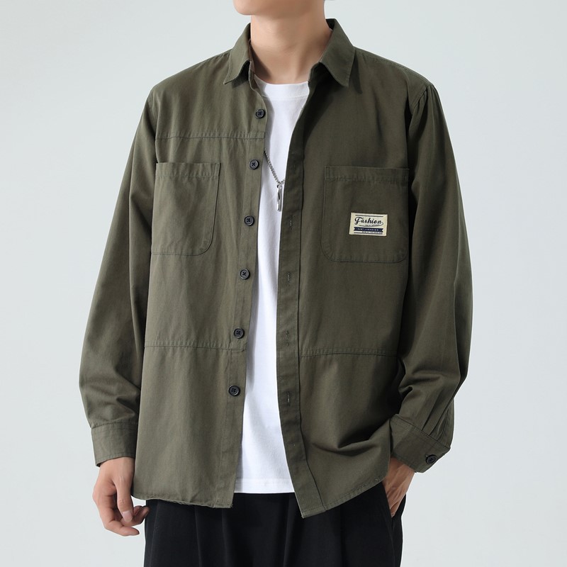 100 Cotton Men's Workwear Long-Sleeve Shirt